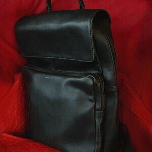 Matt & Nat PAXX Black Vegan Leather Laptop Backpack